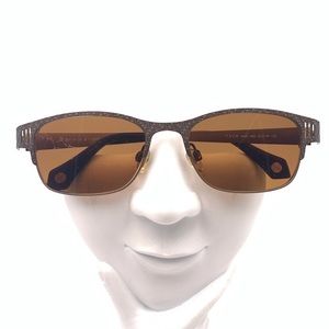Fysh Brown Oval Sunglasses Frames 3435